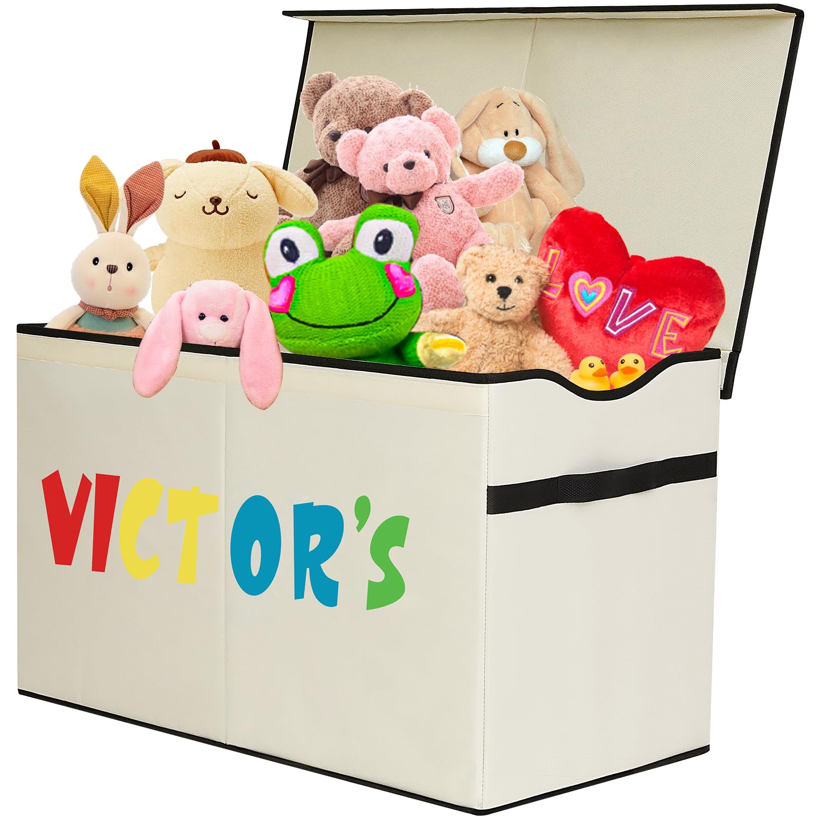 Amazon.com: VICTOR'S 100L Large Toy Box, Collapsible Storage Bins